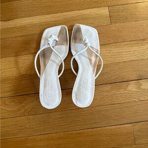 SCHUTZ White Strappy Sandals